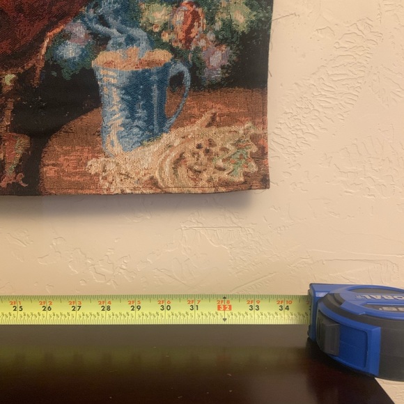 Christmas mas Santa Fiber Optic Tapestry Wall Hanging Dona Gelsinger - Picture 5 of 8